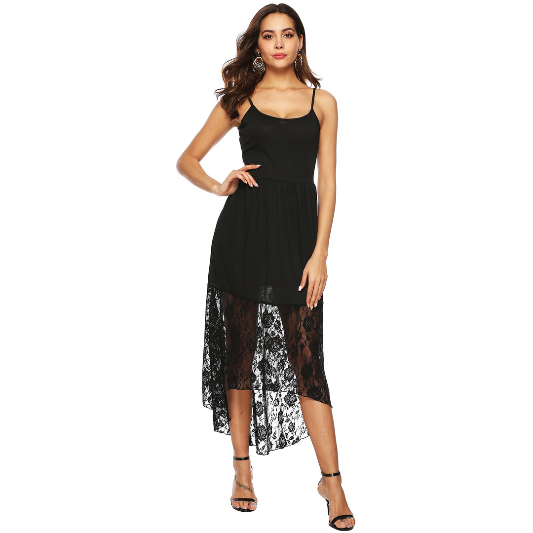 Damen Maxikleid mit romantischen Spitzenakzenten Drune