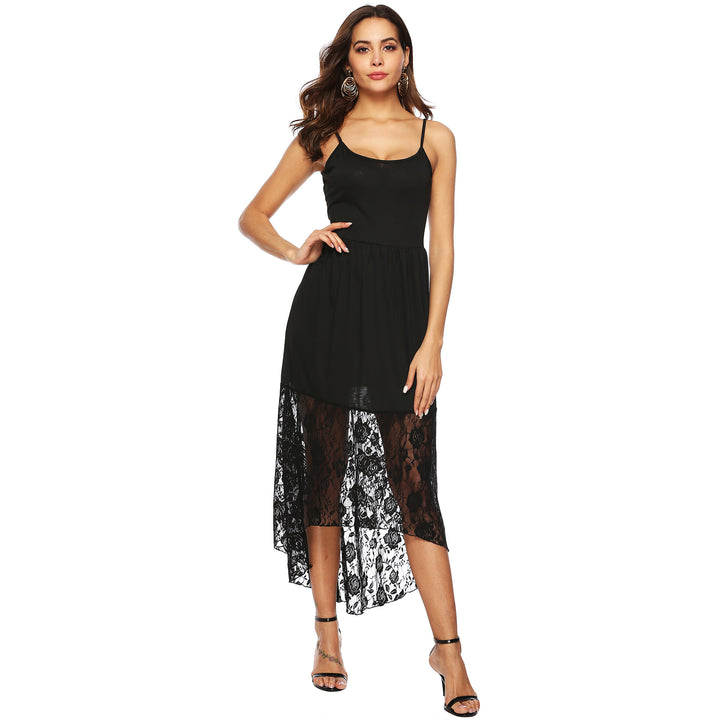 Damen Maxikleid mit romantischen Spitzenakzenten Drune