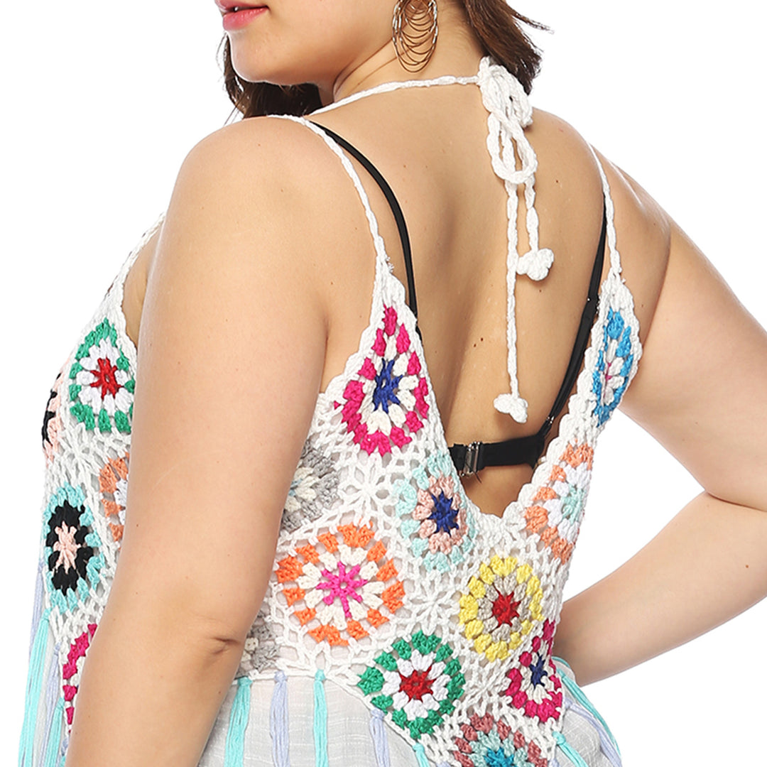 Damen Bohemian Chic Strandkleid Drune