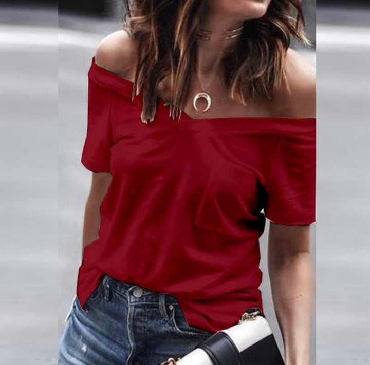 Damen Off-Shoulder T-Shirt Drune