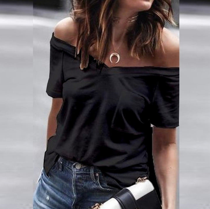 Damen Off-Shoulder T-Shirt Drune