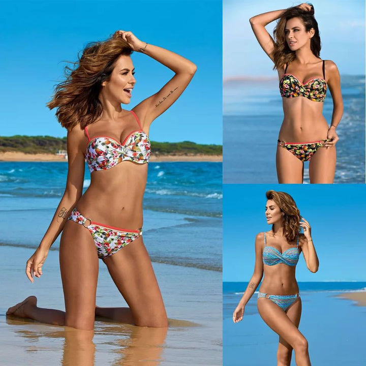 Damen Bikini mit elegantem Wickeldesign Drune