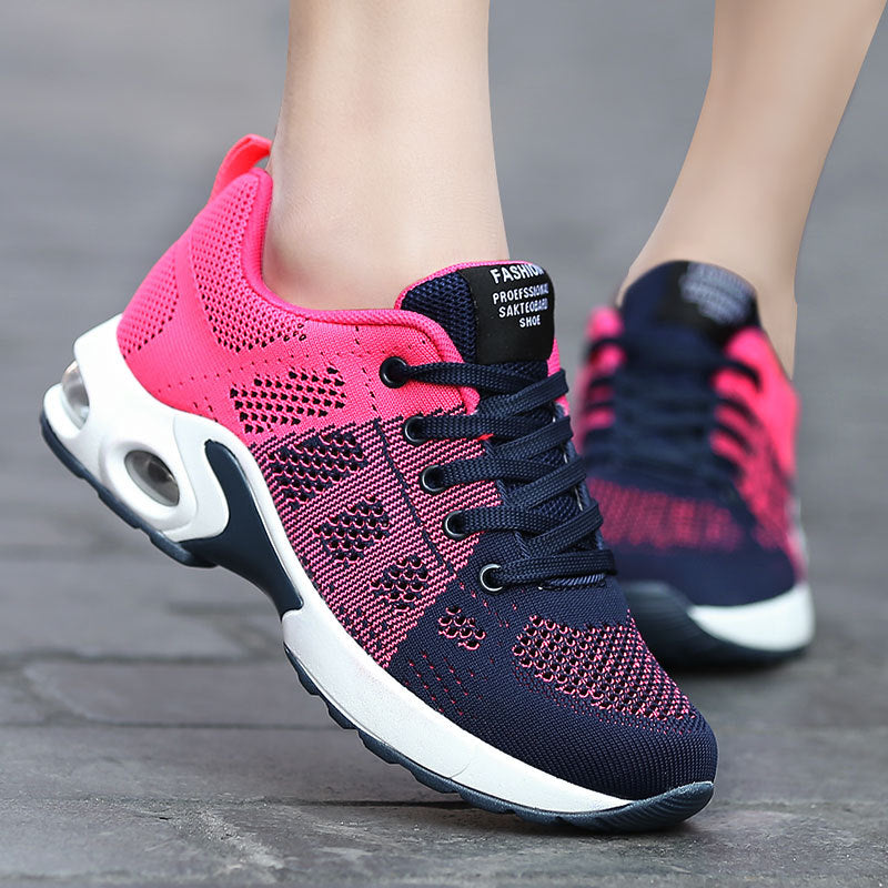Damen nan atmungsaktiver Strick-Sneaker mit Dämpfungskapsel, stoßabsorbierender Zwischensohle und flexibler Laufsohle Drune