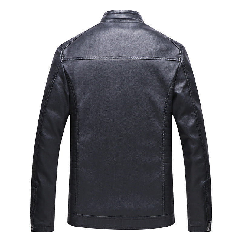 Herren Kunstlederjacke mit weichem Innenfutter Drune