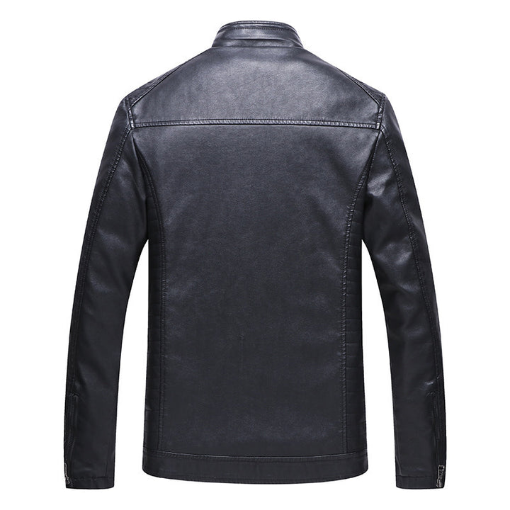 Herren Kunstlederjacke mit weichem Innenfutter Drune