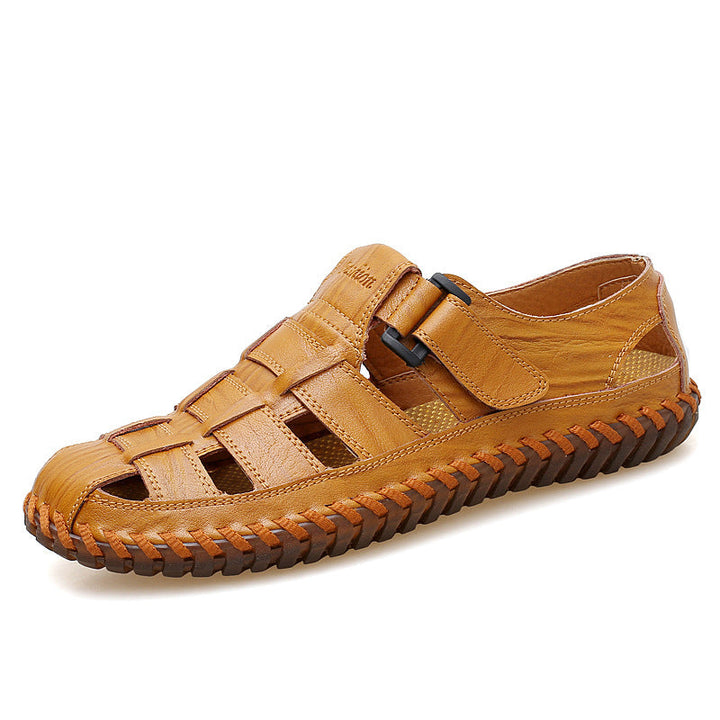 Herren Komfortable Leder-Sandalen mit individuell anpassbarem Riemen Drune