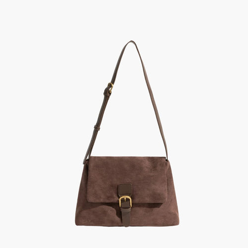 Drune | Wildleder Schultertasche für Damen - Stilvolle und Luxus Handtasche