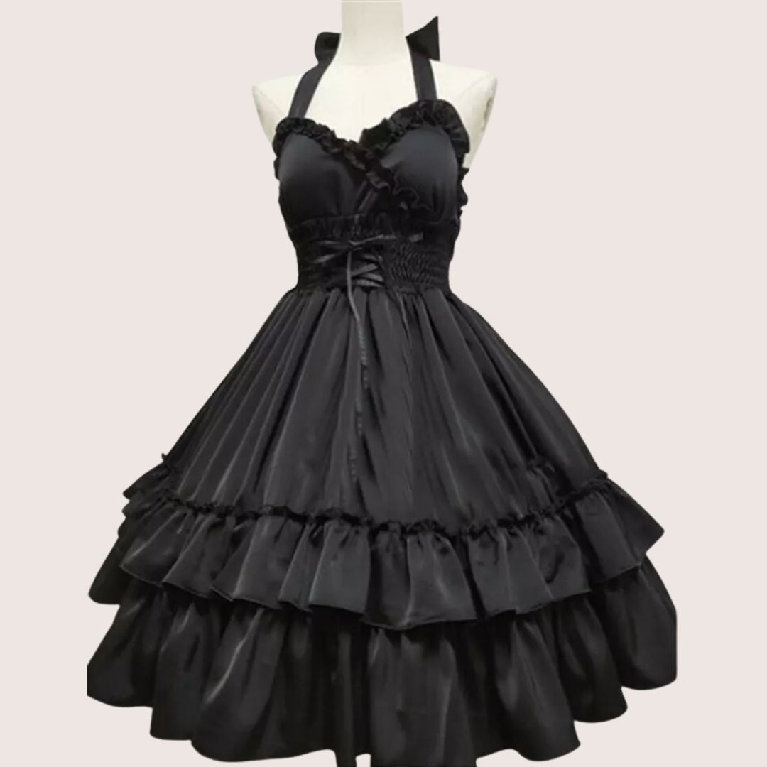 Drune | Romantisches Rüschenkleid mit Schleifenkragen