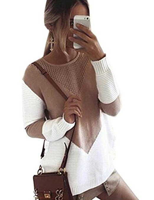 Damen Strickpullover mit geometrischem Muster und feiner Struktur Drune