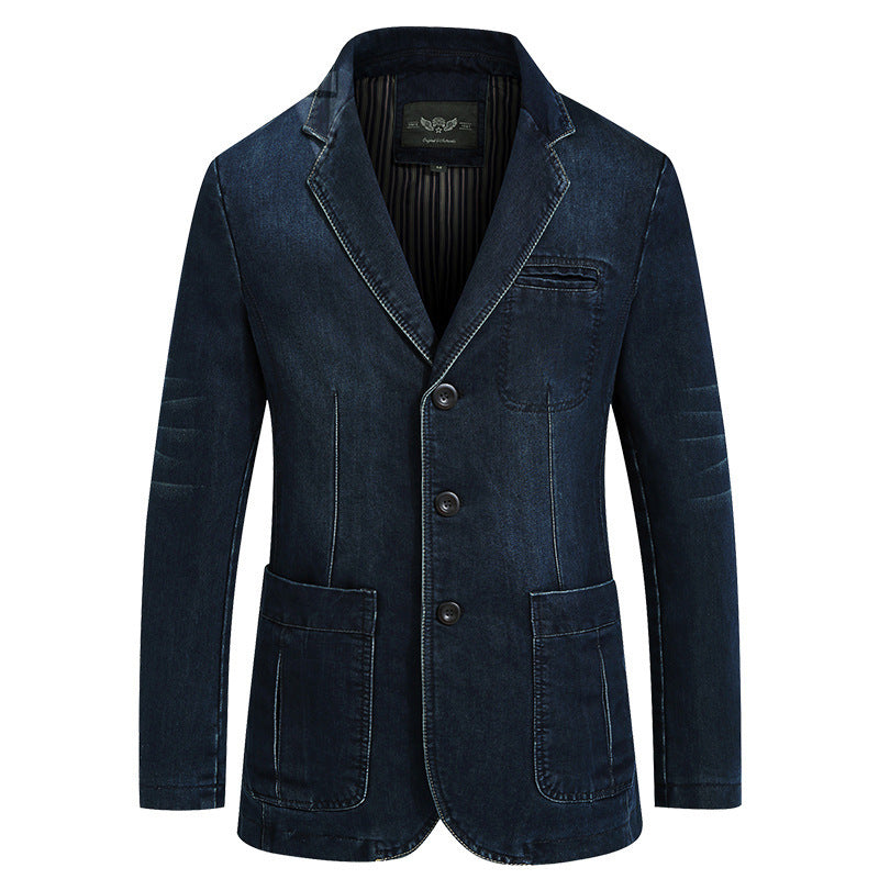 Herren modischer Denim Blazer Drune