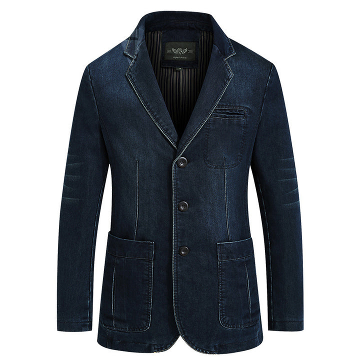 Herren modischer Denim Blazer Drune