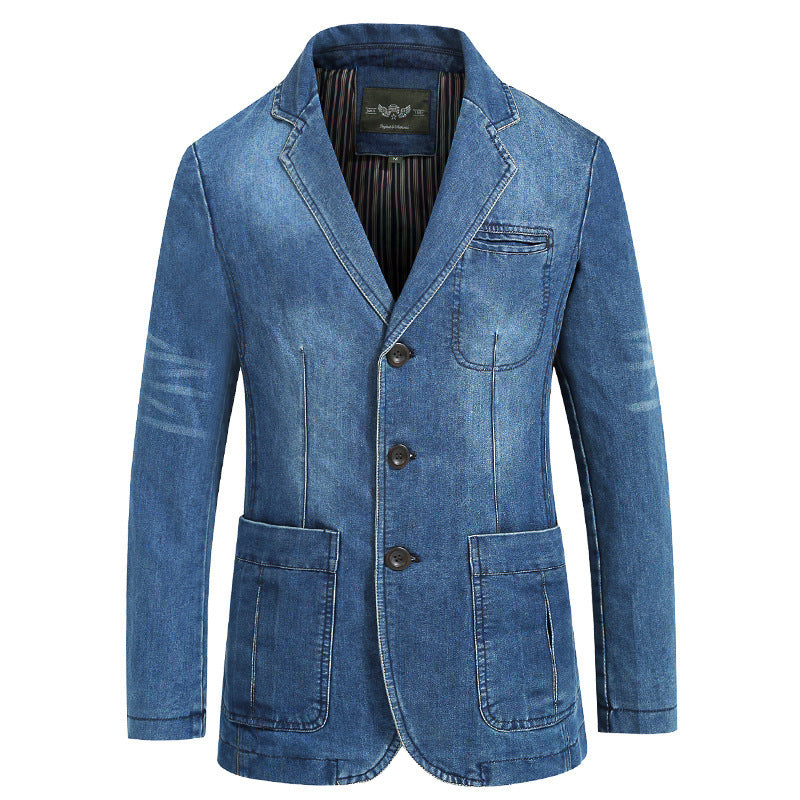 Herren modischer Denim Blazer Drune