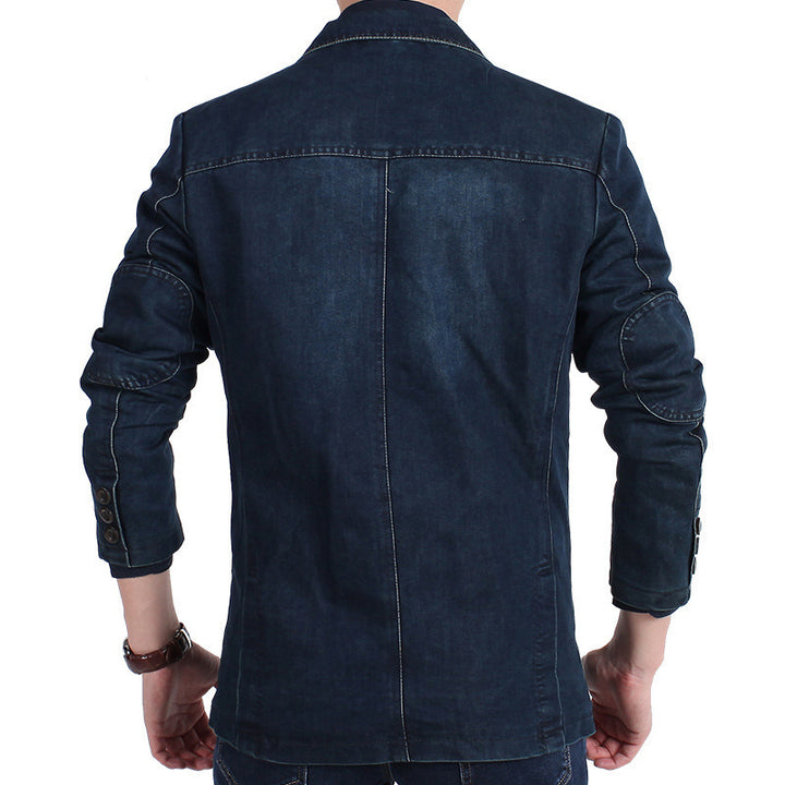 Herren Denim Freizeitblazer Drune