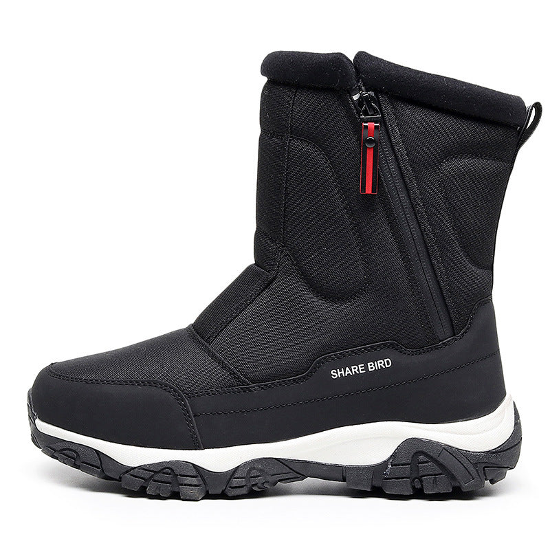 Gefütterte Herren-Winterstiefel mit rutschfester Sohle