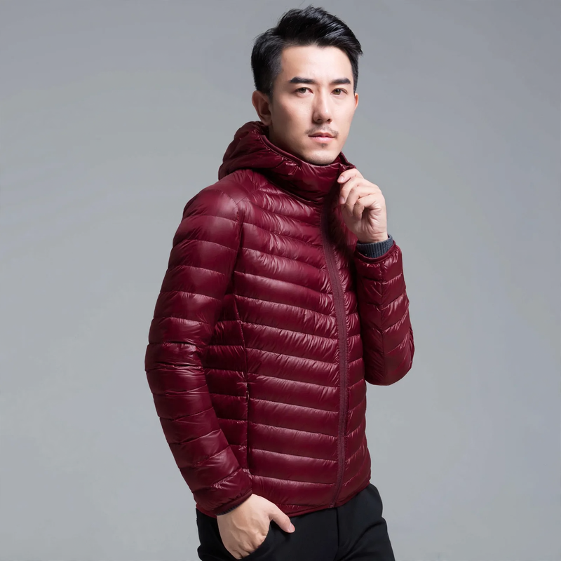 Leichte Herren-Daunenjacke, kurz, verschiedene Stile