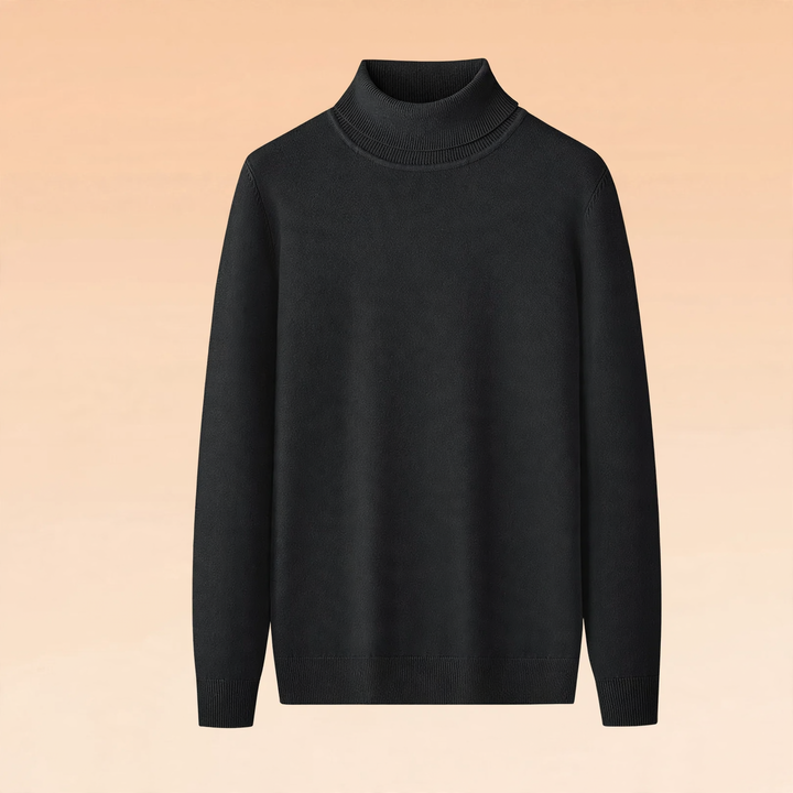 Warmer Herren-Rollkragenpullover, gefüttert