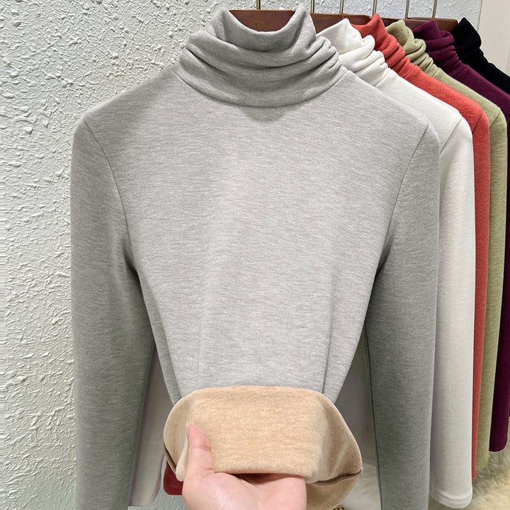 Damen-Thermo-Shirt mit Stehkragen, gefüttert