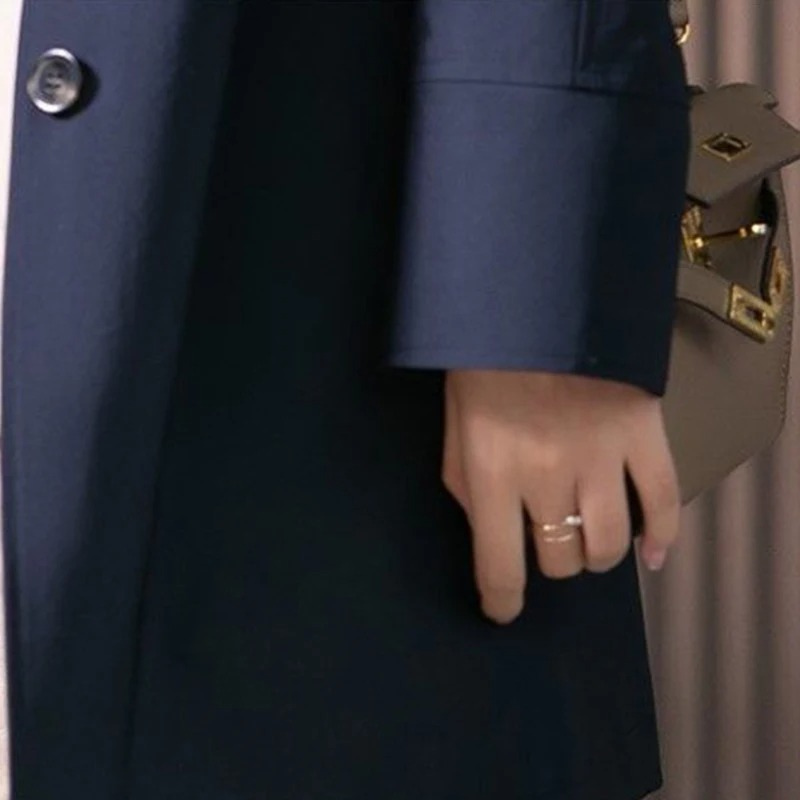 Drune | Stylischer Einreihiger Kurzer Trenchcoat für Damen
