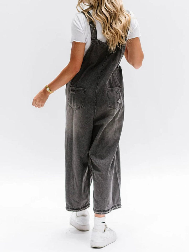 Drune | Ärmelloser Lockere Denim Overall