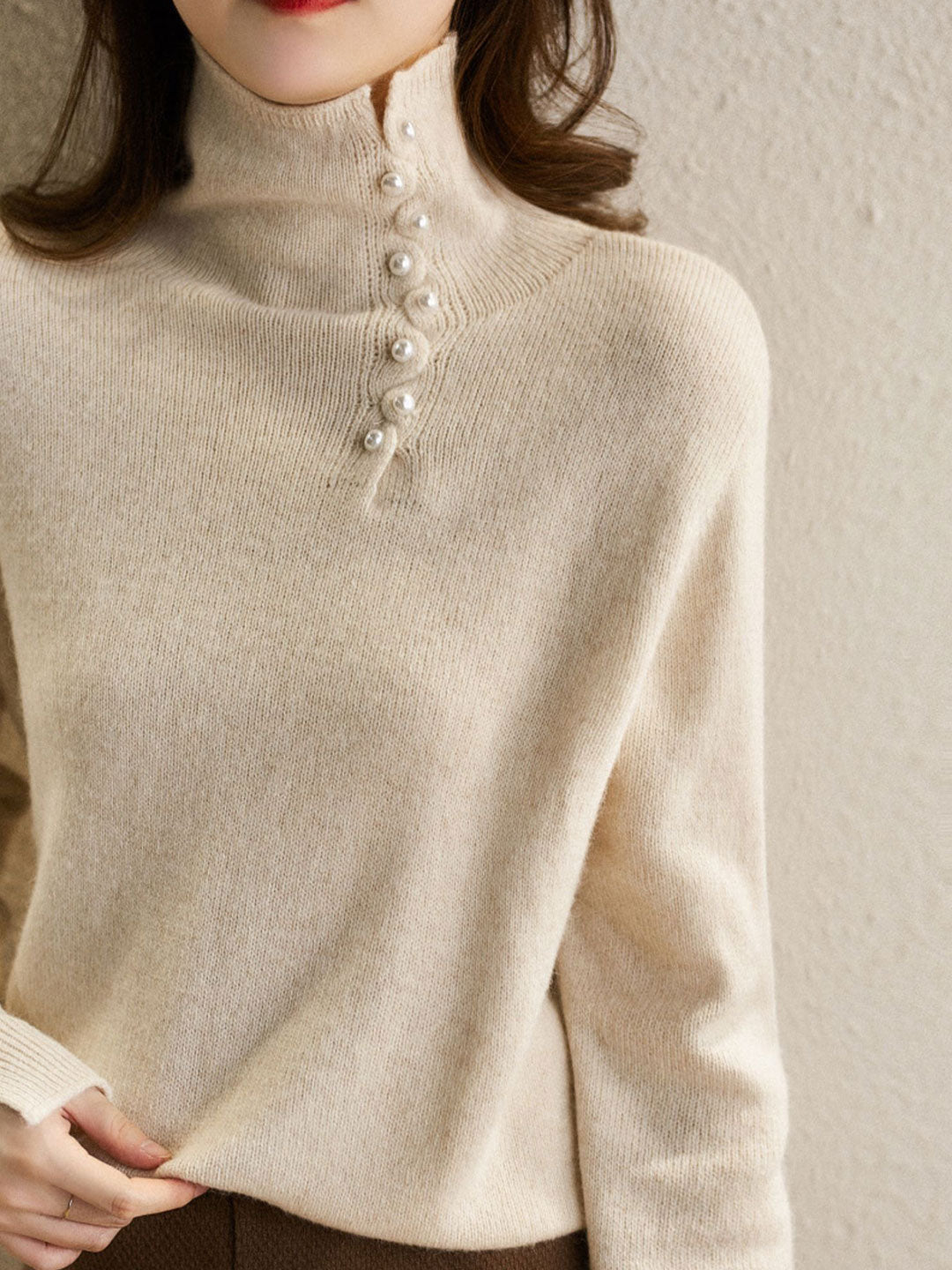 Drune | Vintage Knopfhochkragenjacke