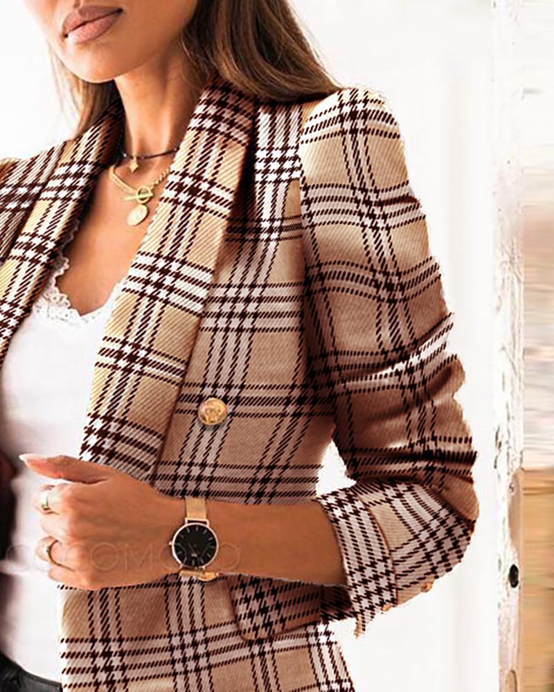 Drune | Moderner, Lässiger Karo Blazer