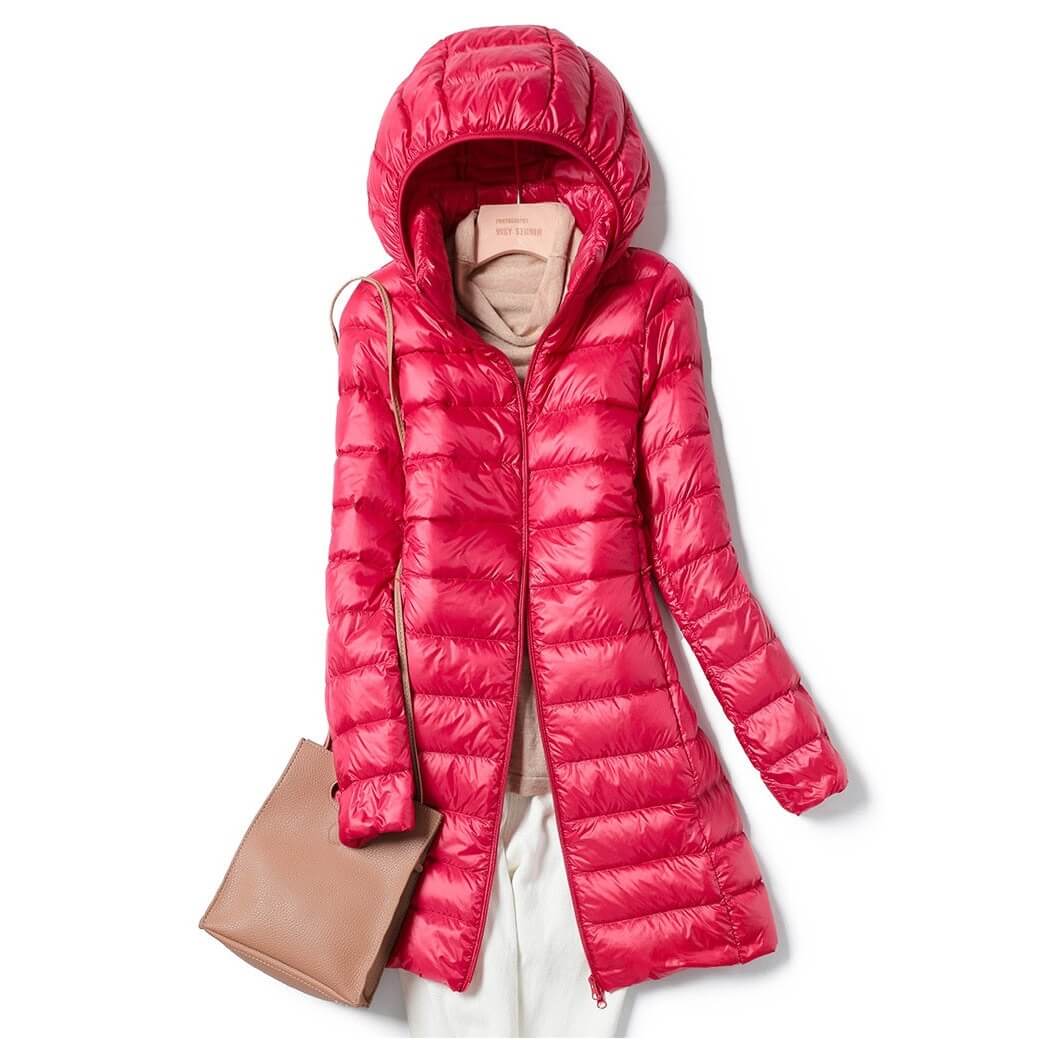 Drune | Damen Winter Daunenjacke - Mit Kapuze
