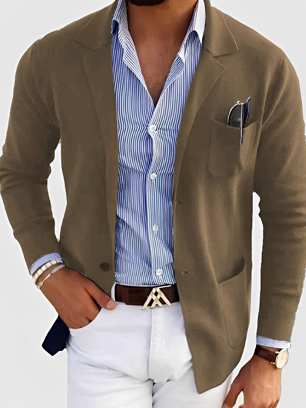 Drune | Eleganter Blazer mit Taschen für Männer