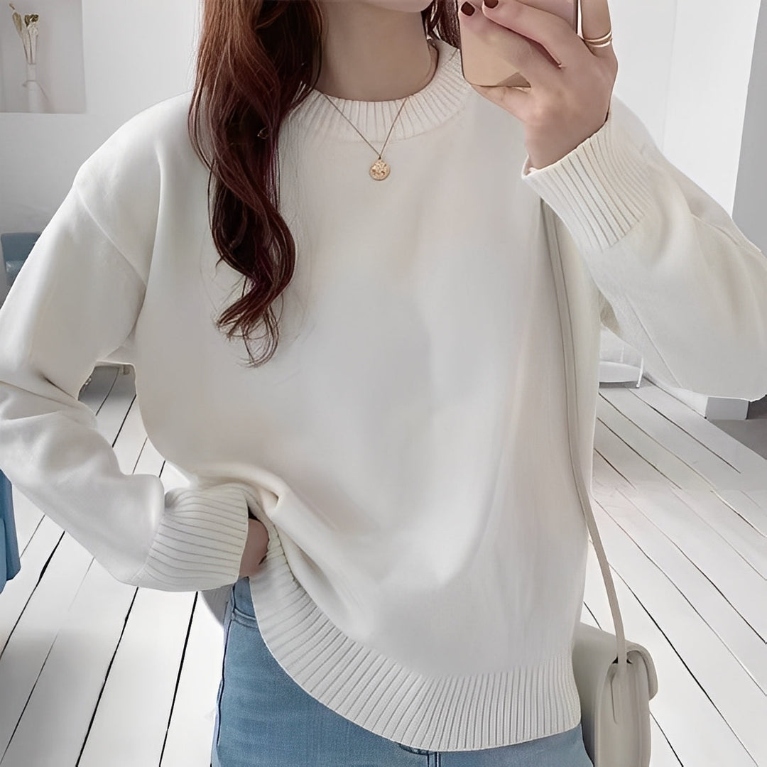 Drune | Damen Oversize-Pullover mit schlichtem Look