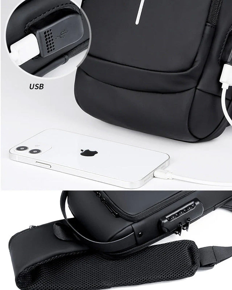 Drune | Diebstahlsichere Brusttasche mit Zahlenschloss