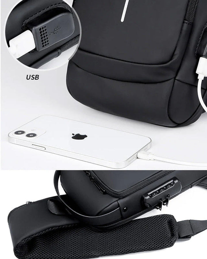 Drune | Diebstahlsichere Brusttasche mit Zahlenschloss