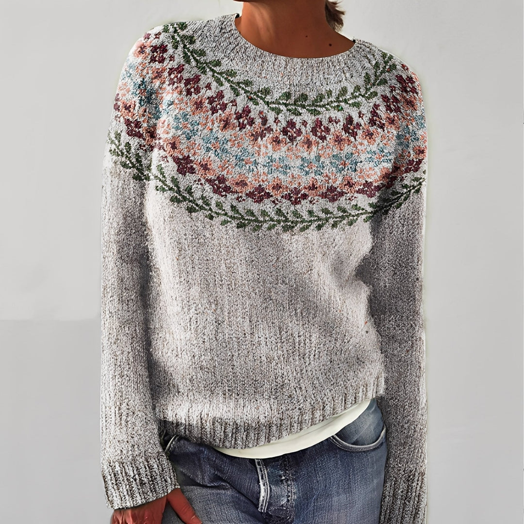 Drune | Klassischer Damenpullover mit Muster