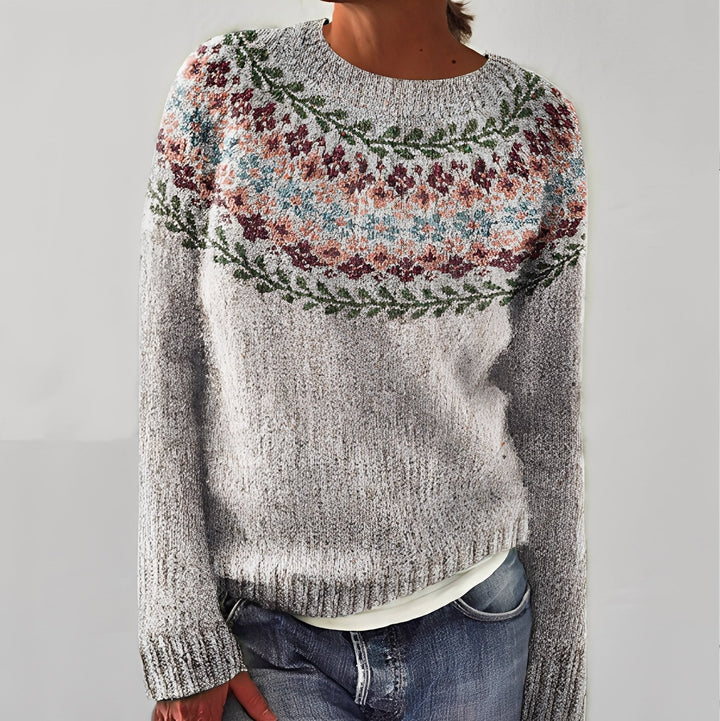 Drune | Klassischer Damenpullover mit Muster