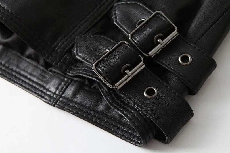 Drune | Bikerjacke Aus Pu Leder für Damen