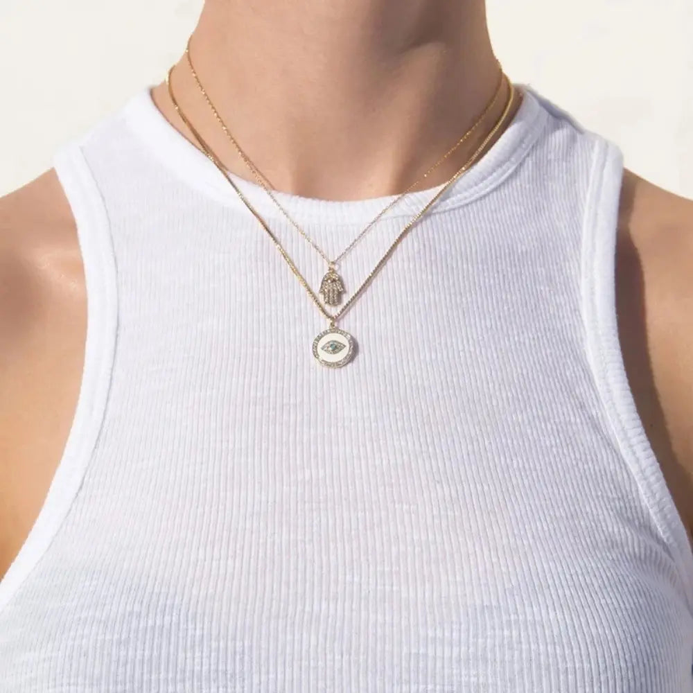 Drune | Sterling Silber Ins Diamant Schutzanhänger Für Damen