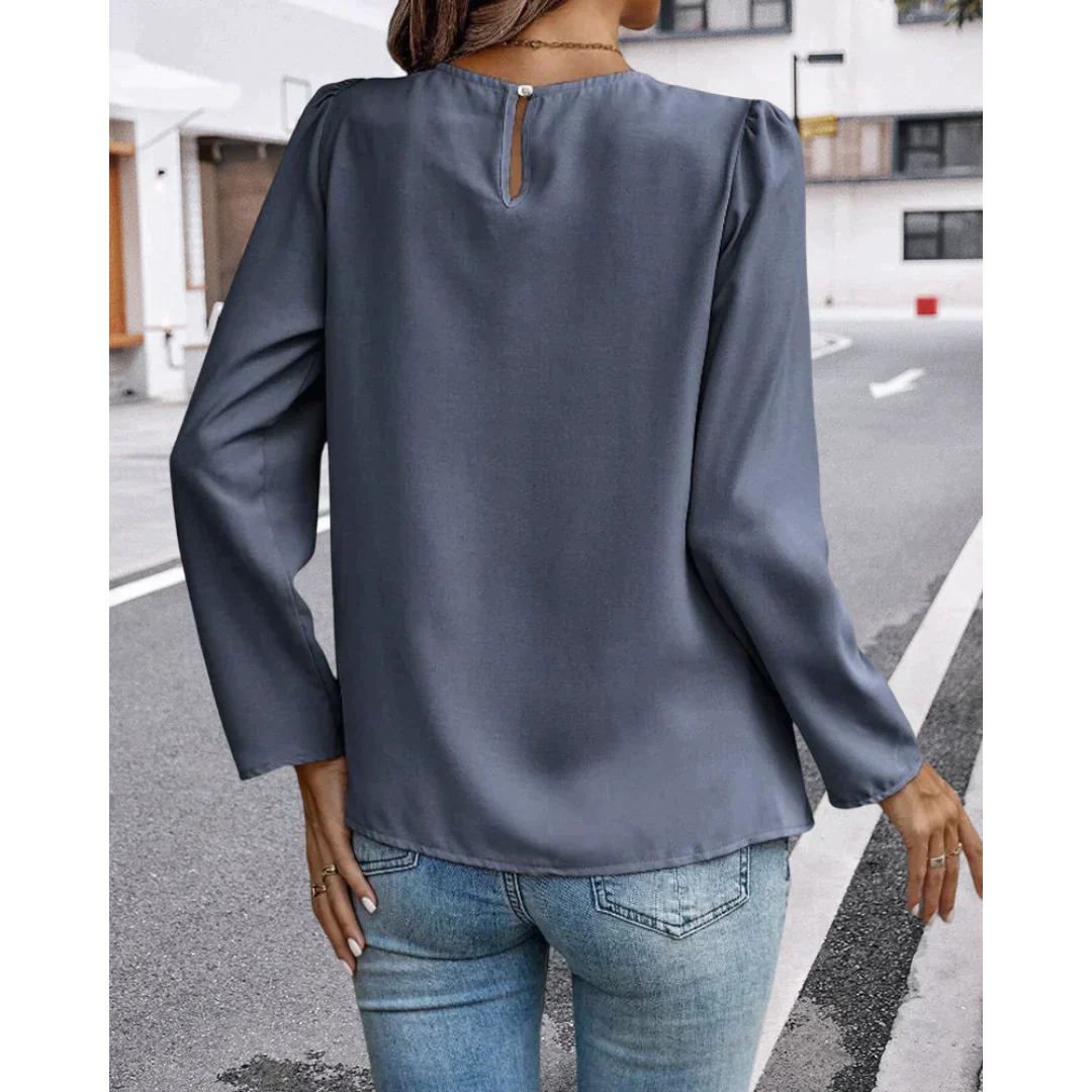 Drune | Rüschentop mit Puffärmeln für Damen - Elegant und Trendy