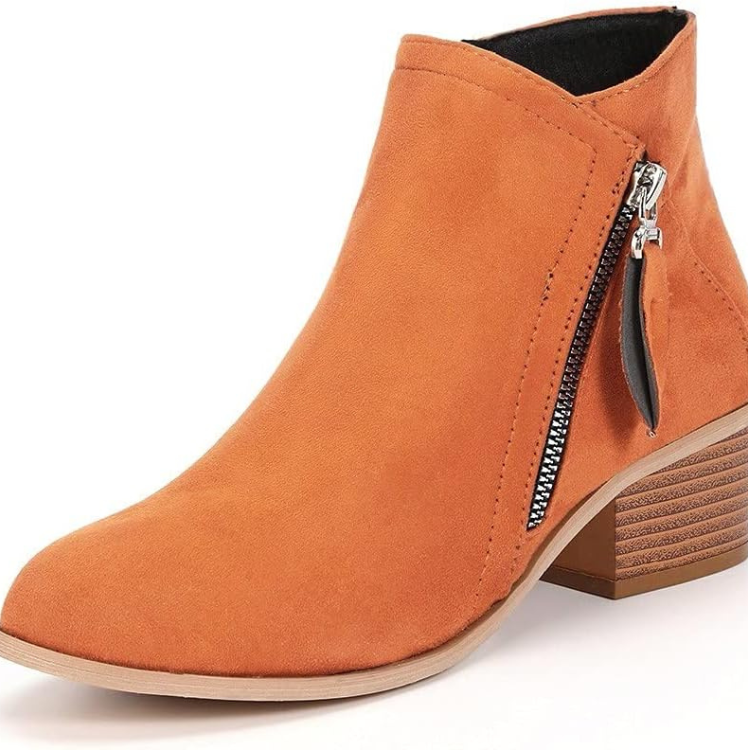 Drune | Damen Wildlederstiefel mit Bequemer Passform und Reißverschluss