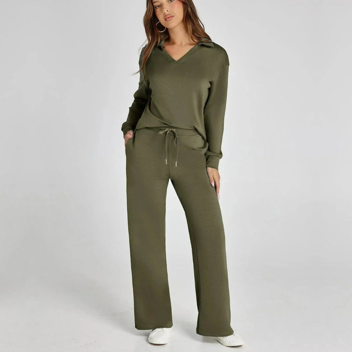 Drune | Damen Loungewear Satz mit Weiten Hosen