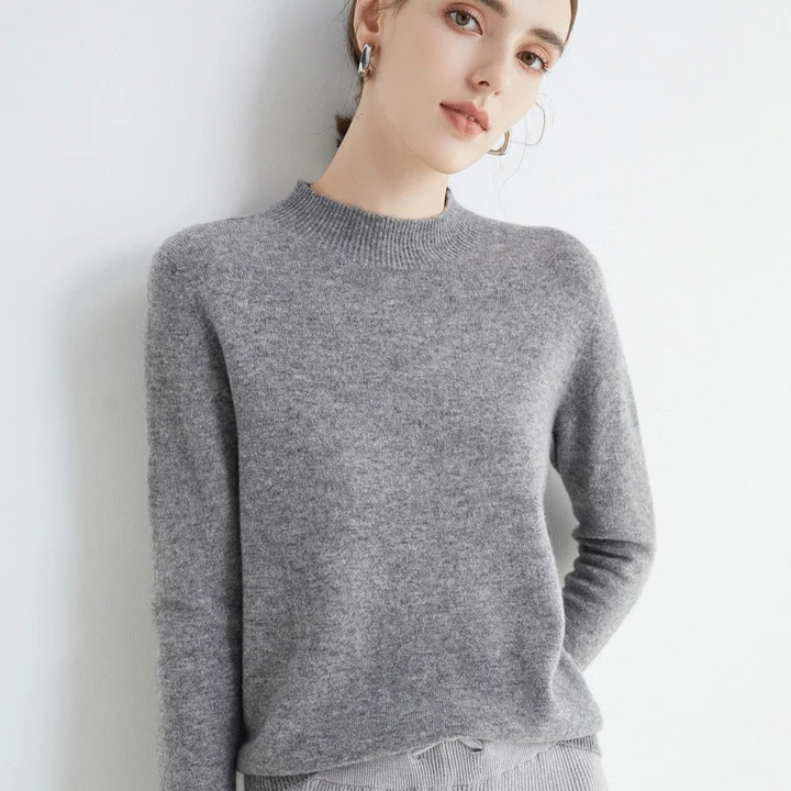 Drune | Cashmere Pullover Damen Rundhals Weicher und Leichter Strickpullover