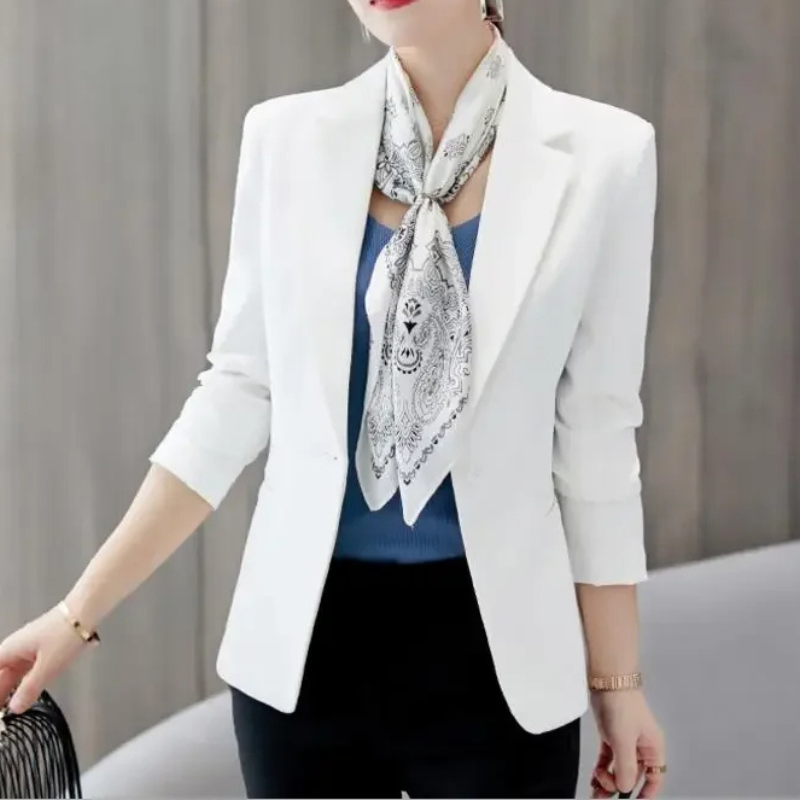 Drune | Blazer Taillierte Passform Strukturiertes Silhouette Ein Knopf Formal