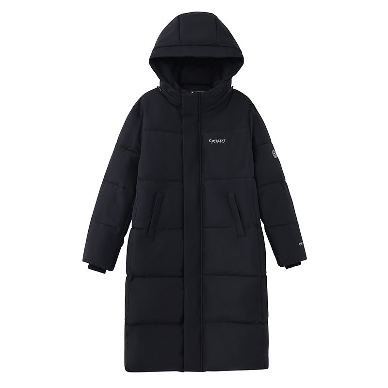 Langer, gefütterter Damen-Wintermantel im Oversize-Look