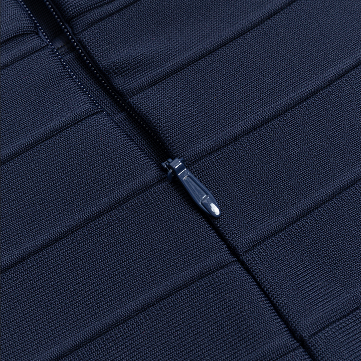 Midikleid mit Umschlagbund | Blau