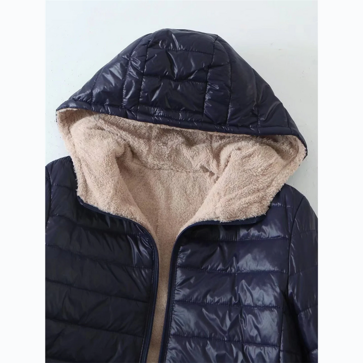 Drune | Luxuriöse Fleecegefütterte gepolsterte Jacke mit Kapuze für zusätzlichen Komfort Ideal für Herbst/Winter