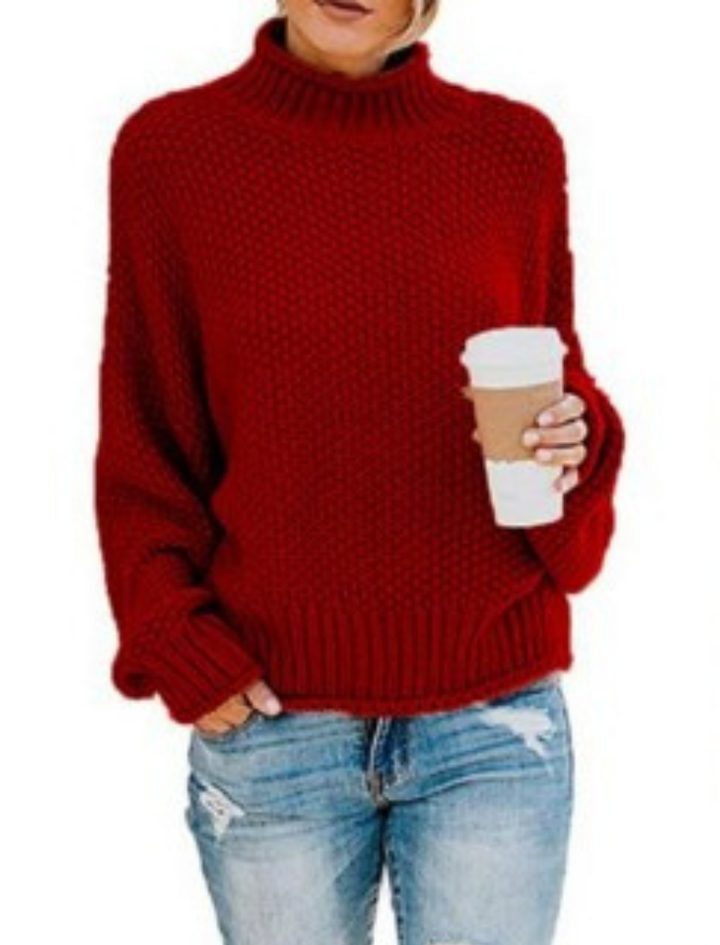 Drune | Unifarbener Langärmeliger Pullover