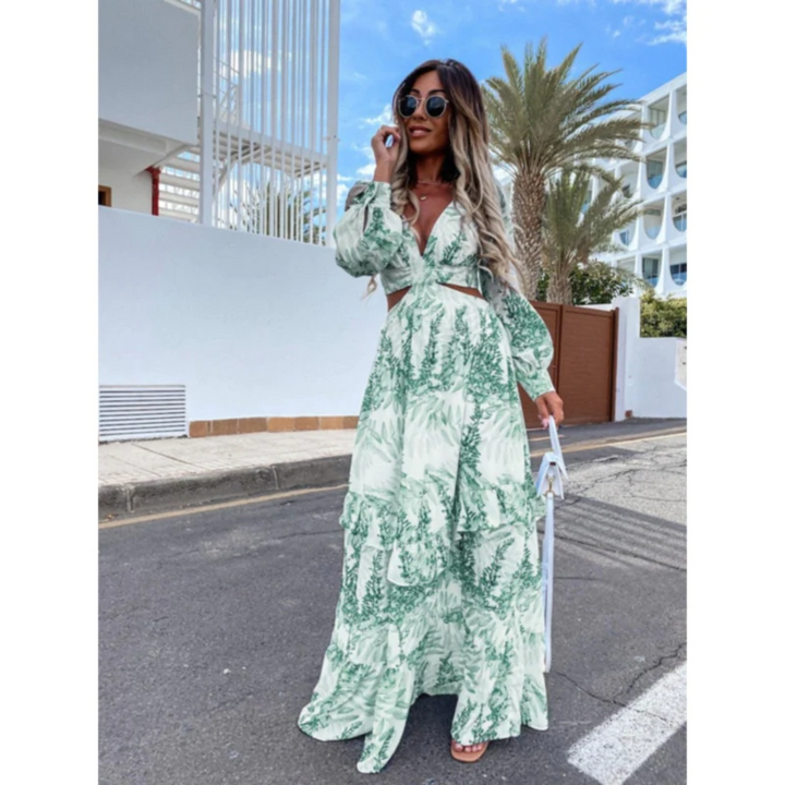 Drune | Cut Out Maxikleid mit Mutigem Design für Damen