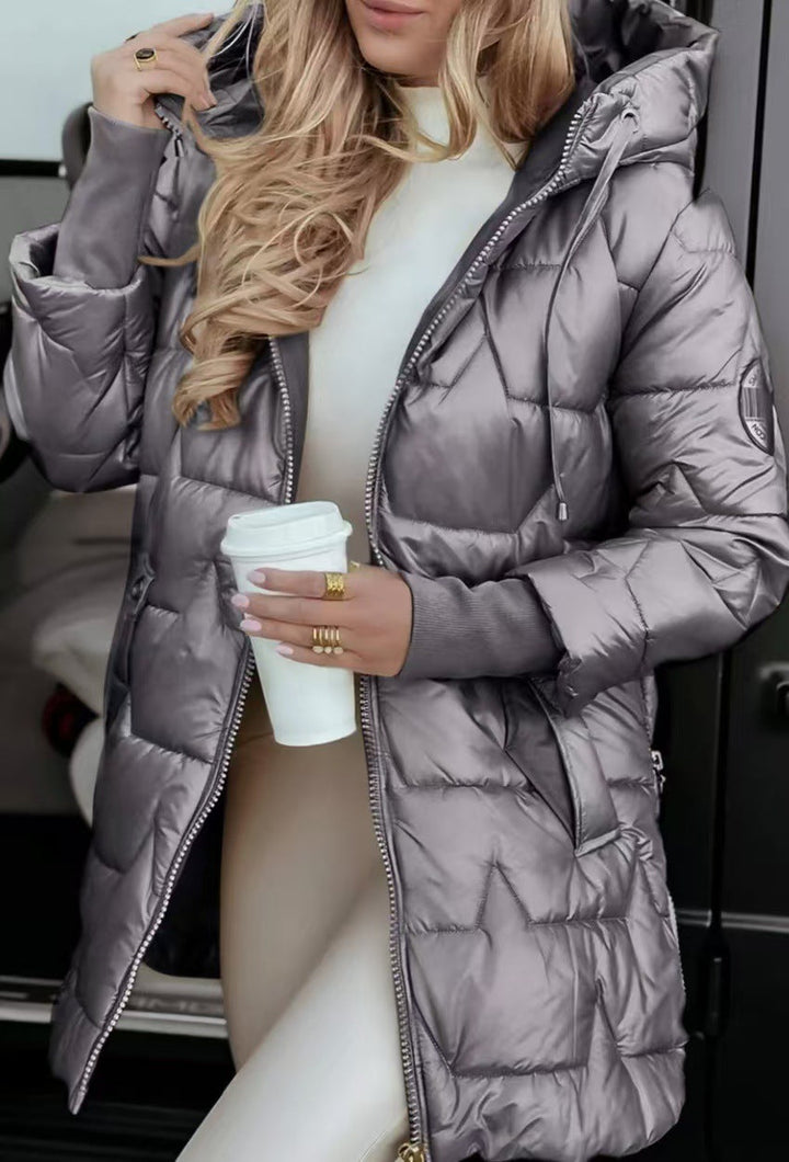 Drune | Stylische Daunenjacke mit Kapuze für Damen
