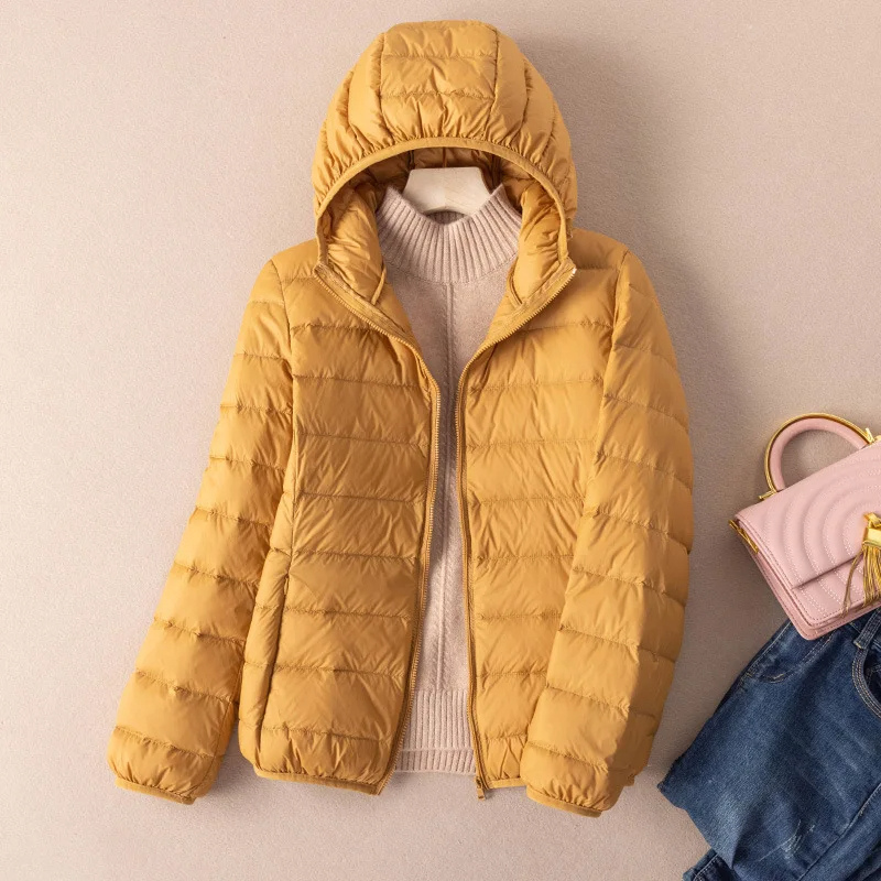 Drune | Steppjacke Leicht mit Kapuze Warm Gefüttert Lässige Passform