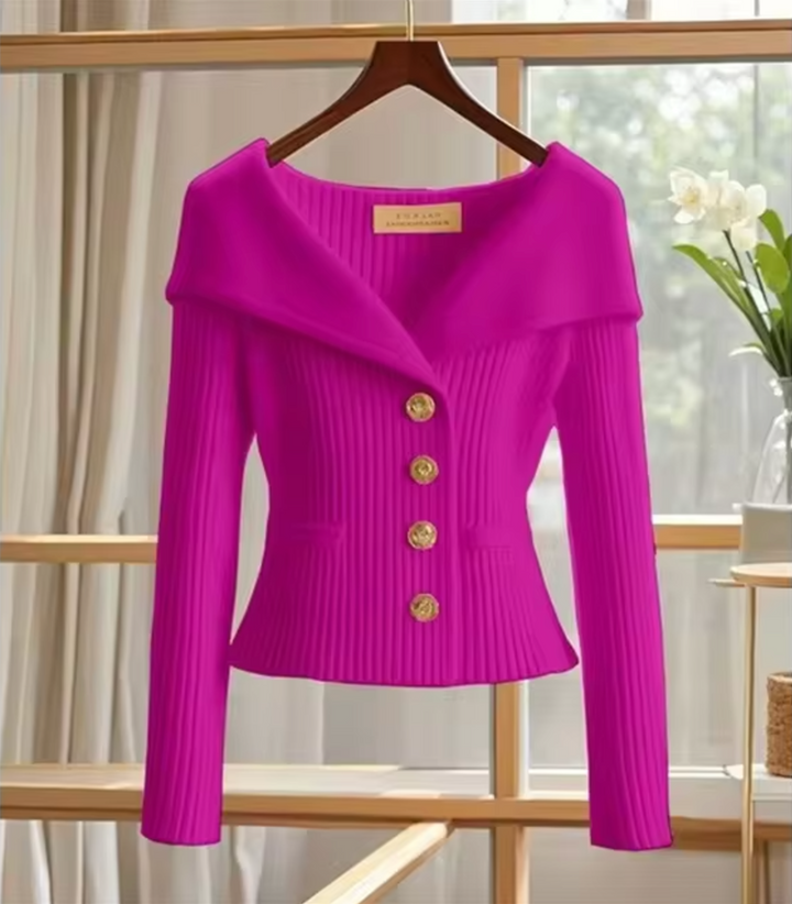 Drune | Gestrickte Kurze Strickjacke