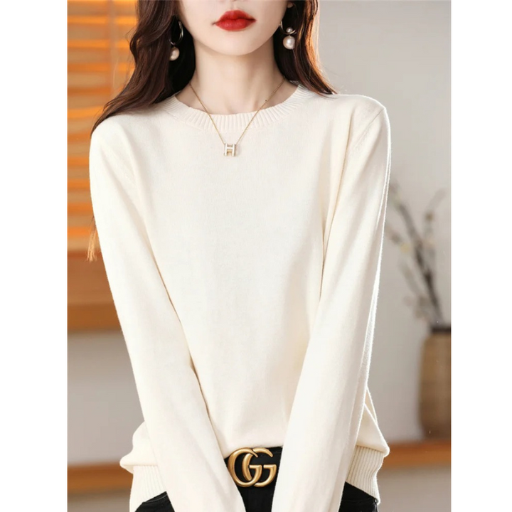 Drune | Cashmere Pullover Damen Klassischer Rundhals, Weich & Atmungsaktiv