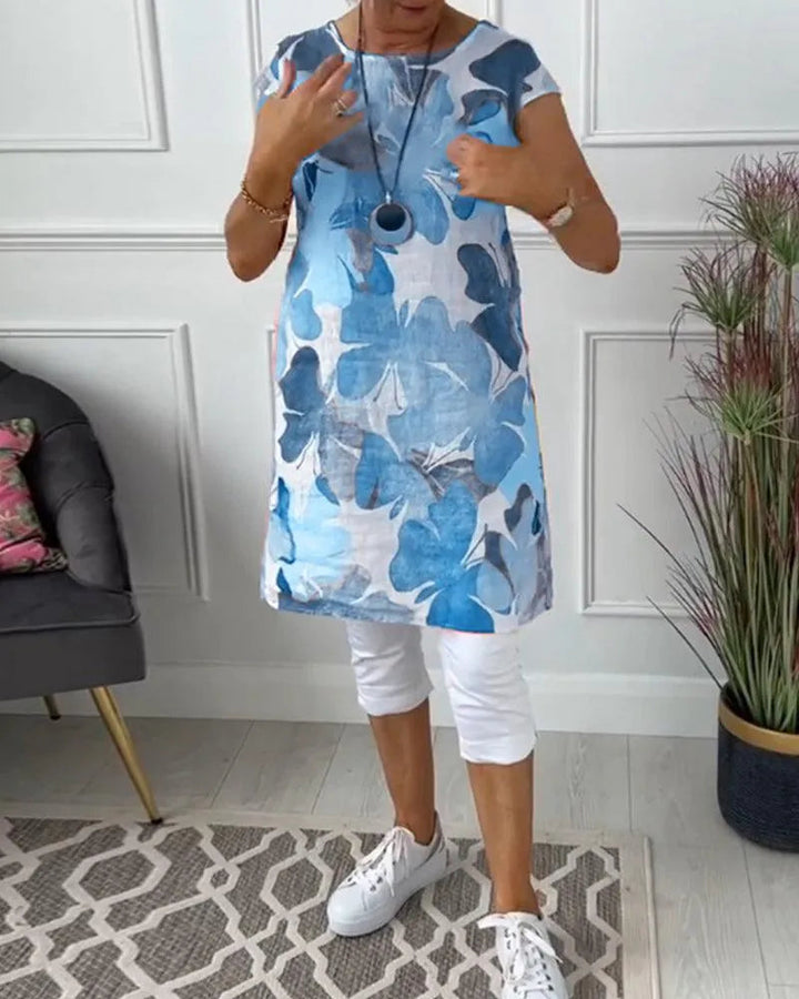 Drune | Sommerkleid mit Asymmetrischem Schnitt und Hohem Schlitz