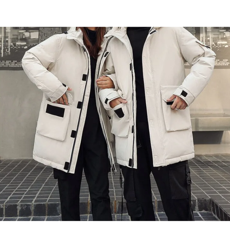Drune | delige winterparka set - isolierte Jacke mit Kapuze für Damen